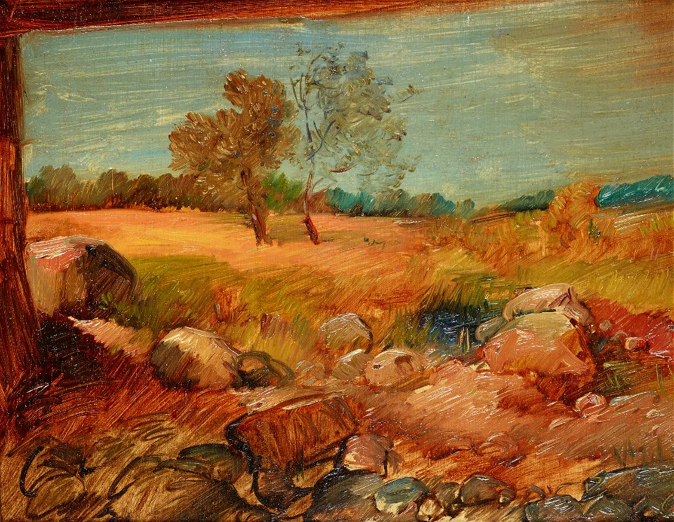 Wilhelm Busch - Blick aus einer Scheune - 3964 - Österreichische Galerie Belvedere