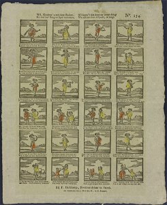 Wil, kindren! u met deze snaken, En met hun zang en spel vermaken-Catchpenny print-Borms 0868