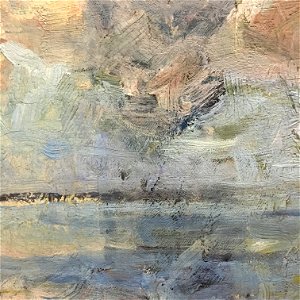 Wiki Loves Art Belgium in 2016 - Museum of Fine Arts, Ghent, Albert Baertsoen, Clouds over the Sea (detail) 01