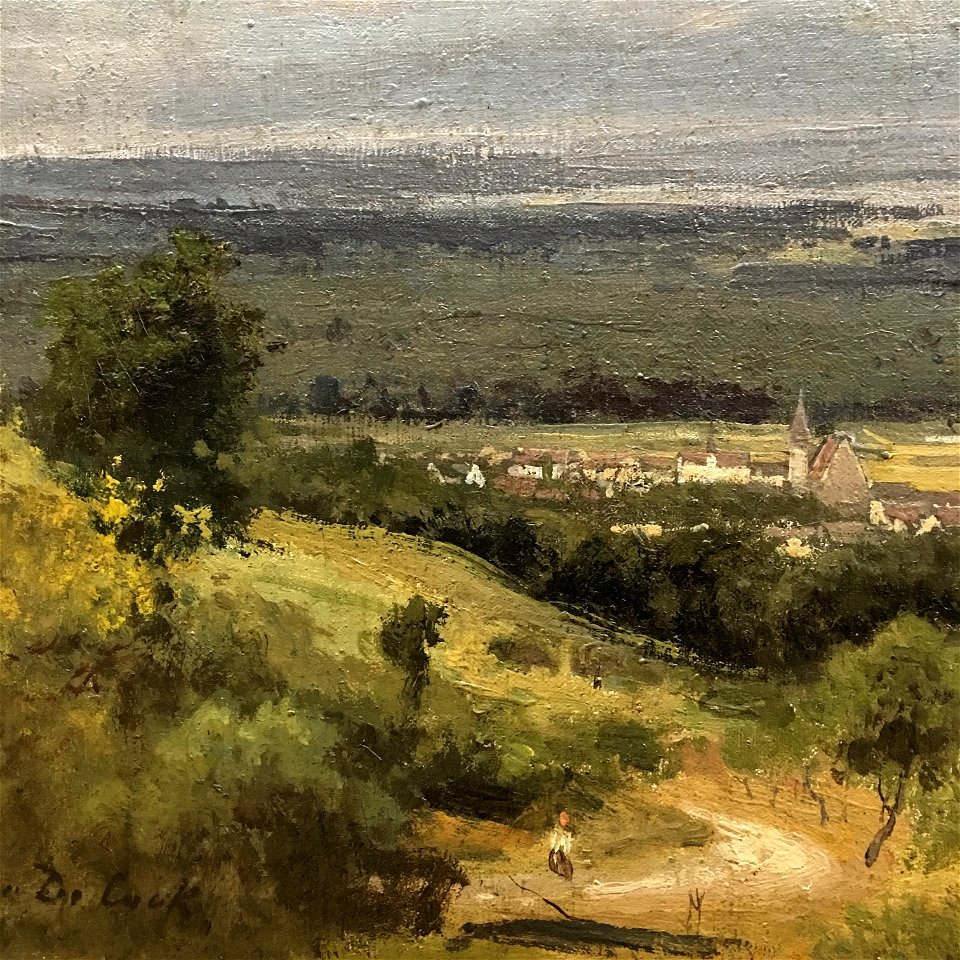 Wiki Loves Art - Gent - Museum voor Schone Kunsten -- Cesar de Cock -- Landscape near Gasny (detail) 02