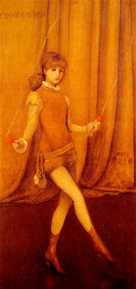 Whistler James Harmony in Yellow and Gold The Gold Girl Connie Gilchrist 1873