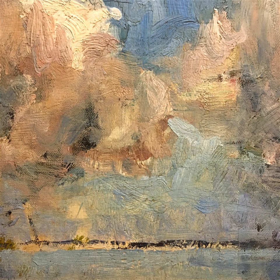 Wiki Loves Art Belgium in 2016 - Museum of Fine Arts, Ghent, Albert Baertsoen, Clouds over the Sea (detail) 02