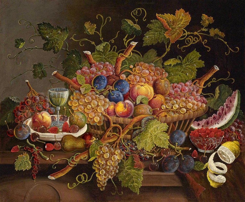 Tabletop Bounty by Thomas Wightman, c. 1850