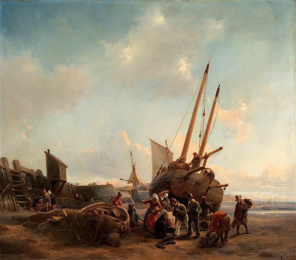 Wilhelm August Leopold Christian Krause (1803-64) - A View on the Coast - RCIN 403623 - Royal Collection