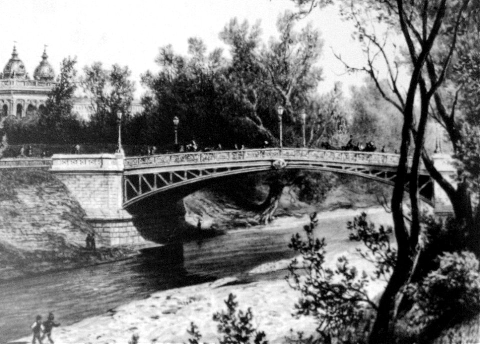 Wien Tegetthoffbrücke 1888