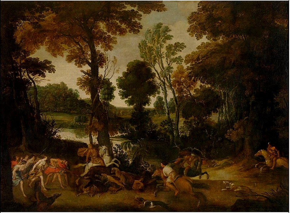 Jan Wildens - Landscape with Hunt of Meleager and Atalanta