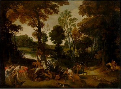Jan Wildens - Landscape with Hunt of Meleager and Atalanta