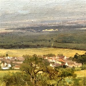 Wiki Loves Art - Gent - Museum voor Schone Kunsten --Cesar de Cock -- Landscape near Gasny (detail) 01
