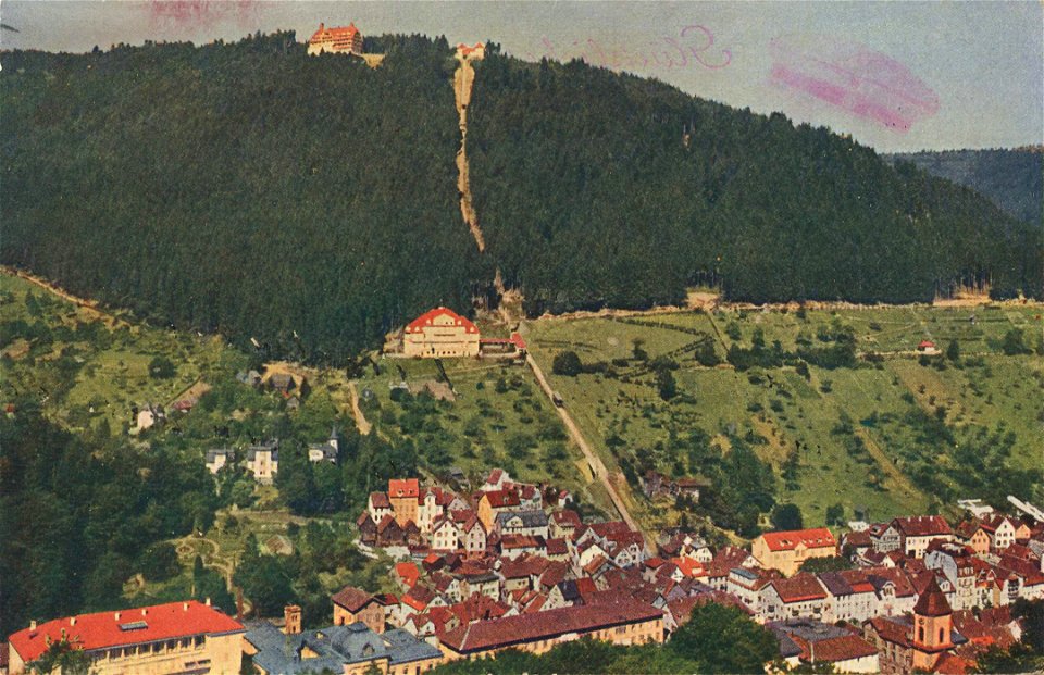Wildbad (Schwarzwald), Baden-Württemberg - Sommerberg und Bergbahn (Zeno Ansichtskarten)