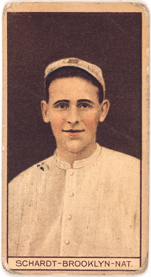 Wilbur Schardt, Brooklyn Dodgers, baseball card portrait LCCN2008677918