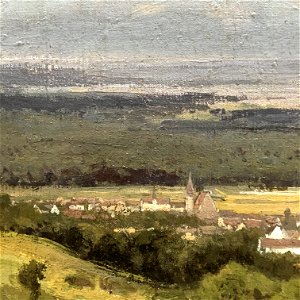Wiki Loves Art - Gent - Museum voor Schone Kunsten -- Cesar de Cock -- Landscape near Gasny (detail) 03