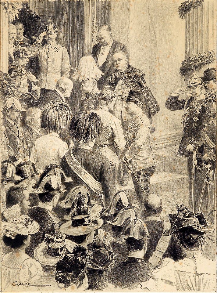 Wilhelm Gause Franz Joseph und Wilhelm II in Abbazia