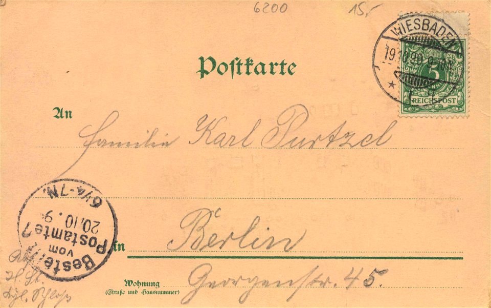 Wiesbaden, Hessen - Kgl. Theater (back) (Zeno Ansichtskarten)