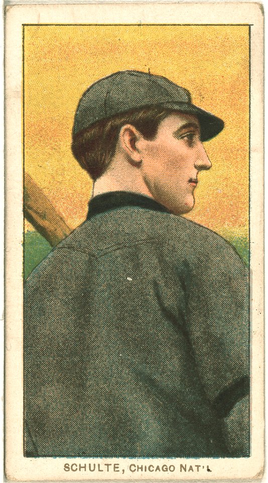 Wildfire Schulte, Chicago Cubs, baseball card portrait LCCN2008675195