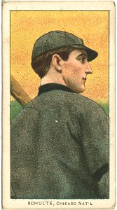 Wildfire Schulte, Chicago Cubs, baseball card portrait LCCN2008675195