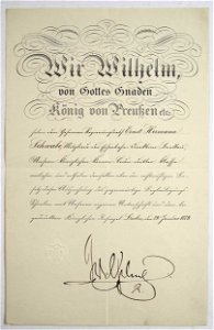 Wilhelm II Ordensverleihung 1889