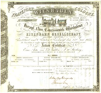 Wiesbadener Eisenbahn Gesellschaft 1853