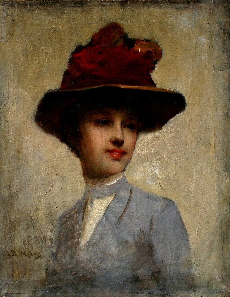 Study of a Young Lady by Irving Ramsey Wiles