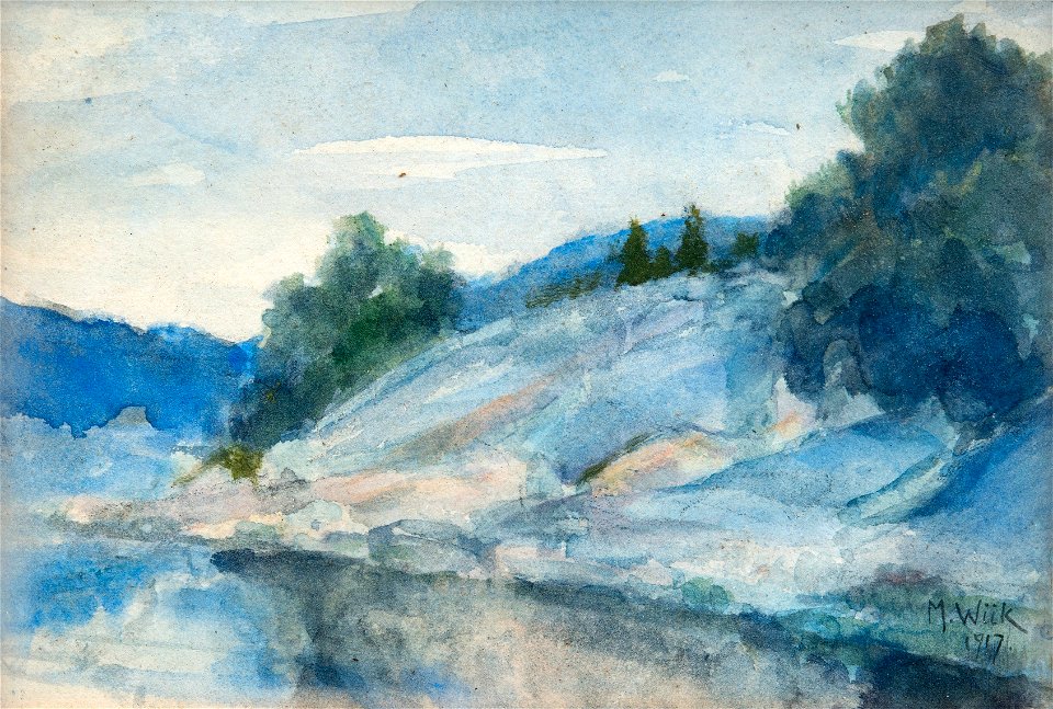 Maria Wiik Landscape with cliffs