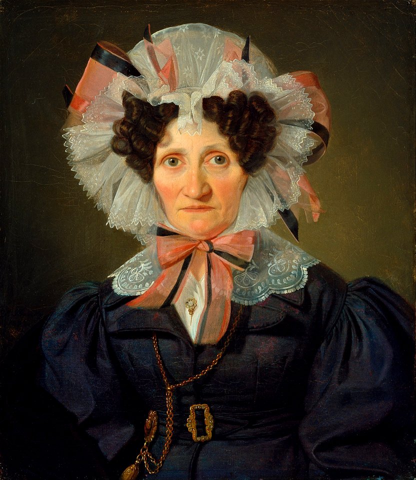 Wilhelm Bendz - Portrait of an elderly woman. - Google Art Project