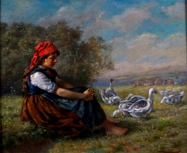 Wilhelm Friedenberg Gänsehirtin