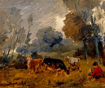 Wilhelm Busch - Auf der Weide - G 13475 - Lenbachhaus