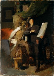 Wilhelm Leibl - Die Kritiker - 1710 - Österreichische Galerie Belvedere