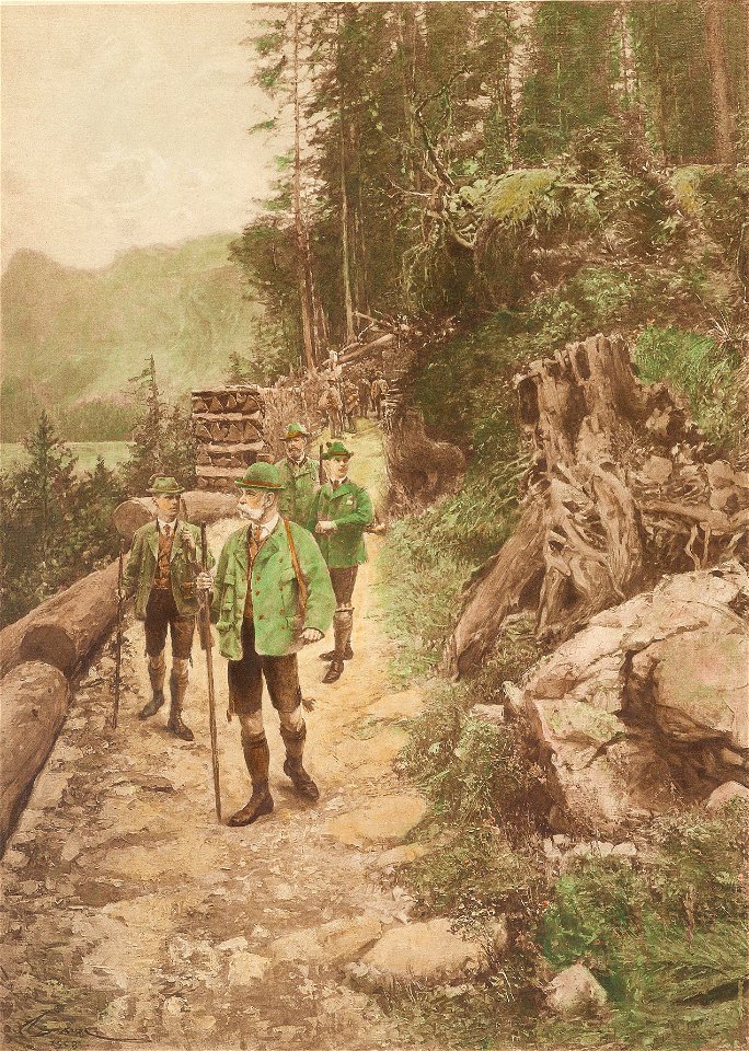 Wilhelm Gause Kaiser Franz Joseph auf der Jagd