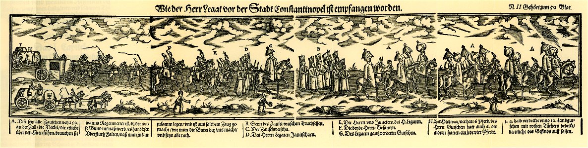 Wie der Herr Seas vor der Stadt Constantinopel ist empfangen worden - Schweigger Salomon - 1608