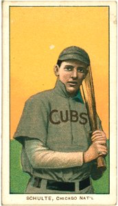 Wildfire Schulte, Chicago Cubs, baseball card portrait LCCN2008675194