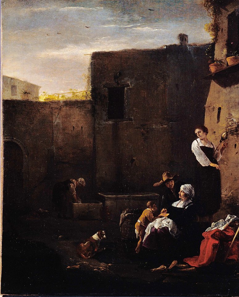 Wijck, Thomas - Italian Courtyard - Google Art Project