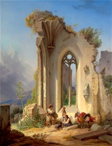 Wilhelm Gail Klosterruine an der Campagna von Valencia