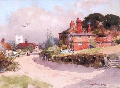 Wilfrid Ball - Sunny Afternoon, an Essex Village - Sarjeant Gallery