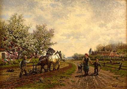 Wilhelm Lommen Frühling auf dem Lande