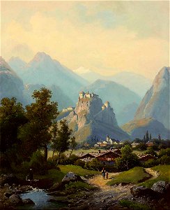 Wilhelm Dohmann Blick auf Stadt und Feste Kufstein