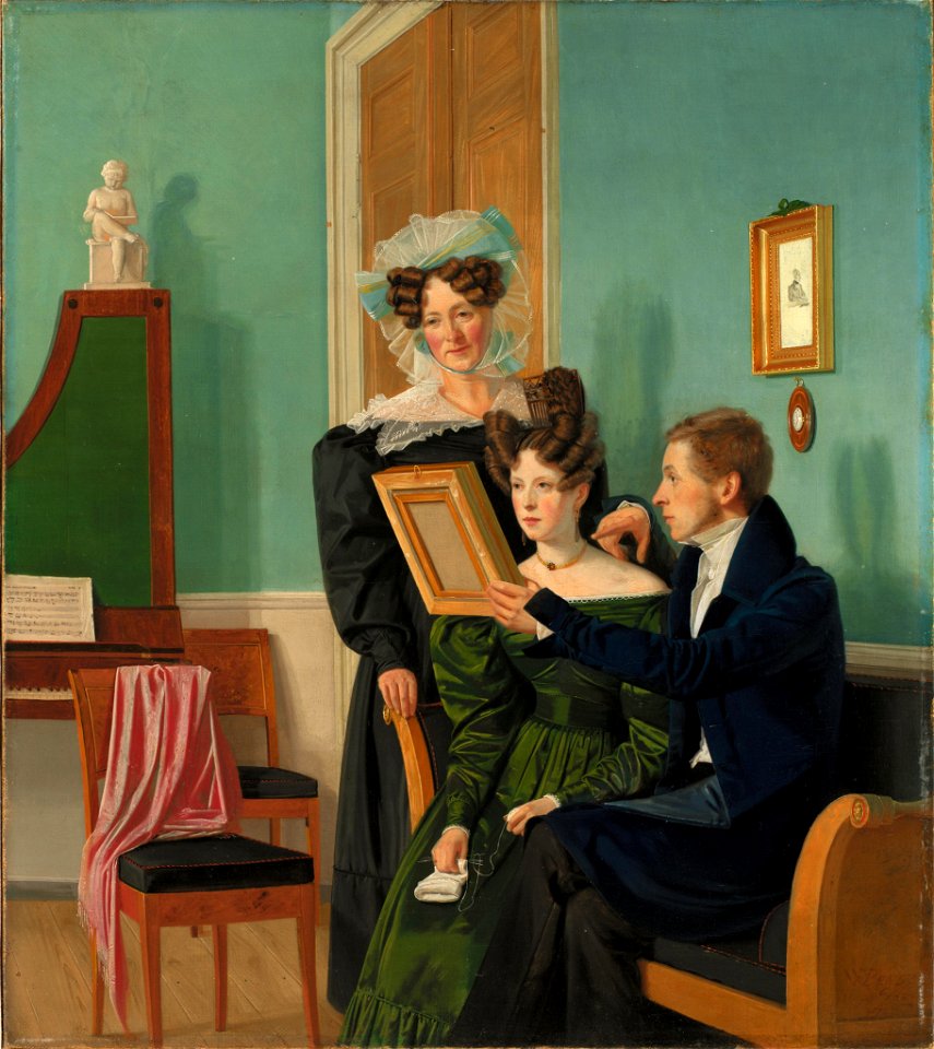 Wilhelm Bendz - The Raffenberg Family - KMS7594 - Statens Museum for Kunst