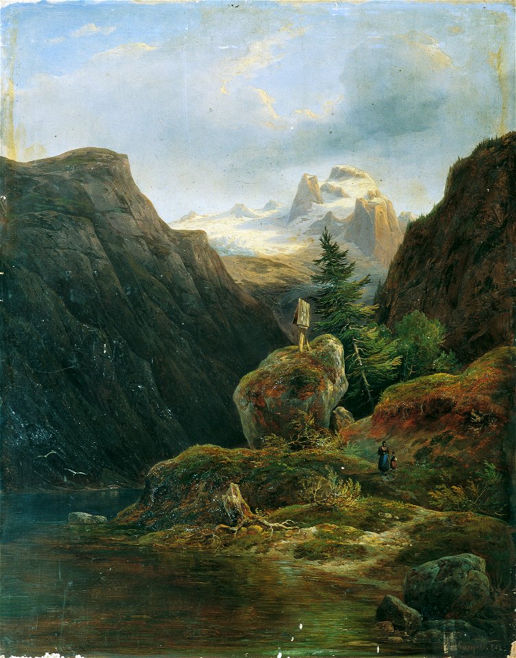 Wilhelm Steinfeld - Vorderer Gosausee gegen Dachstein - 7870 - Kunsthistorisches Museum