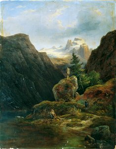 Wilhelm Steinfeld - Vorderer Gosausee gegen Dachstein - 7870 - Kunsthistorisches Museum