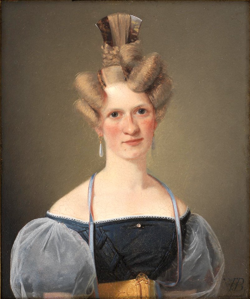 Wilhelm Bendz - Marie Raffenberg, the Artist's Betrothed - KMS1652 - Statens Museum for Kunst