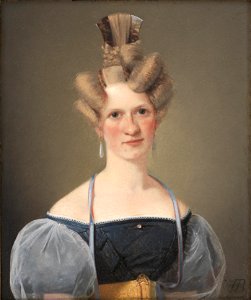 Wilhelm Bendz - Marie Raffenberg, the Artist's Betrothed - KMS1652 - Statens Museum for Kunst