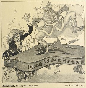 Wilhelm Anton Wellner - Kakophoniak, der neue polnische Nationaltanz. Am Flügel Paderewski, 1919 
