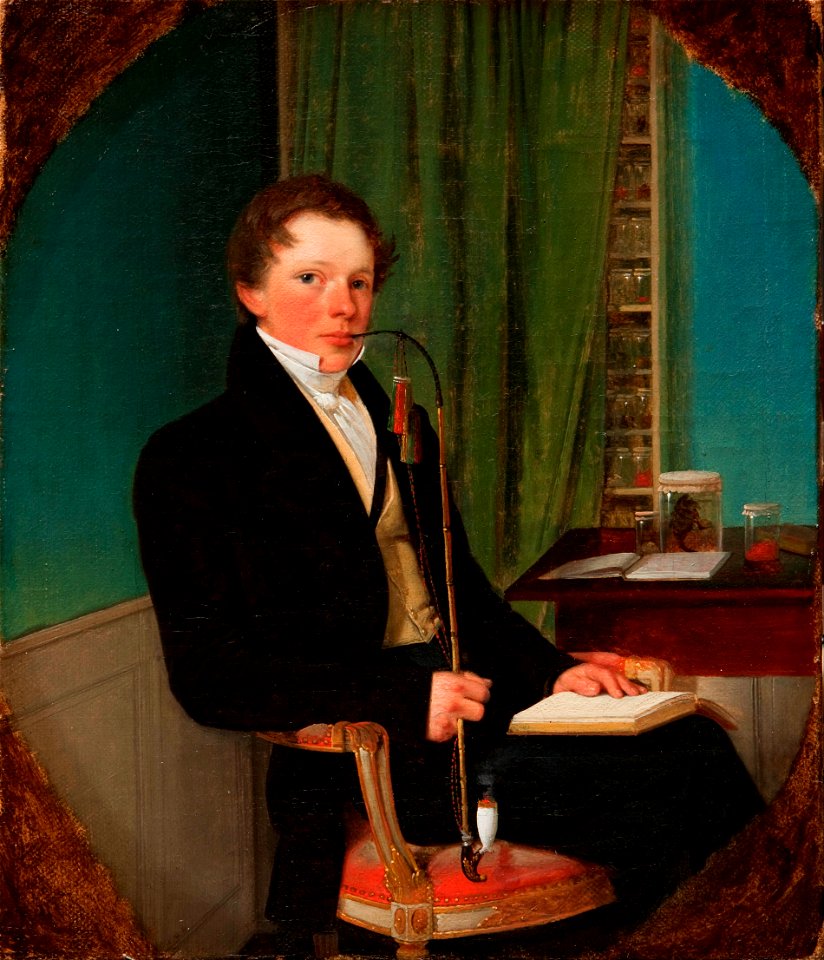 Wilhelm Bendz - Portrait of the anatomist Henrik Carl Bang Bendz. The artist's brother. - Google Art Project