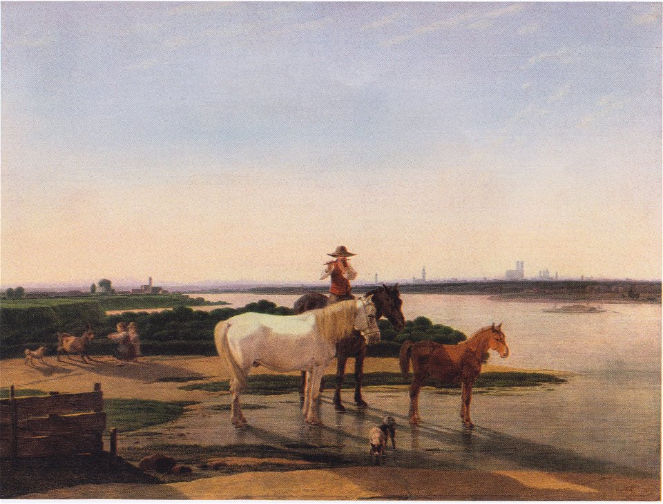 Wilhelm Kobell - Isarlandschaft bei München - 1819