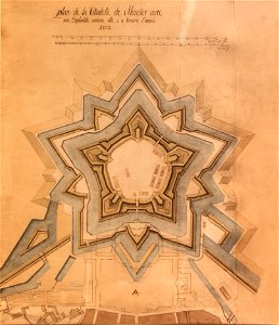 Wilhelm Ferdinand Lipper, Bernhard Spoede, Johann Conrad Schlaun, Münster, Lageplan der Zitadelle und des Neuplatzes LWL-Museum Münster JM
