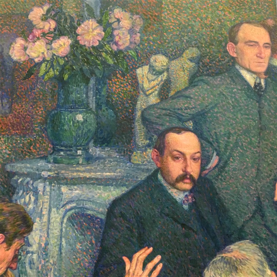 Wiki Loves Art Belgium in 2016 - Museum of Fine Arts, Ghent,Theo Van Rysselberghe, The Lecture by Emile Verhaeren (detail) 03