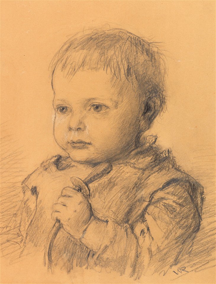 Wilhelm Räuber Kinderporträt (Adoptivtochter) II
