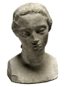Wilhelm Lehmbruck (^) - Mädchenkopf (Frau Lehmbruck^) - HST 562 - Bavarian State Painting Collections