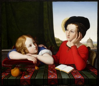 Wilhelm Schadow - Childhood portrait of Wieńczysław Potocki and Konstanty Potocki - M.Ob.453 - National Museum in Warsaw