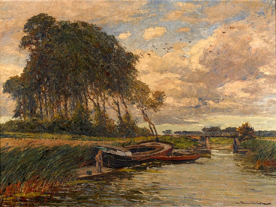 Wilhelm Hambüchen Angler am Niederrhein