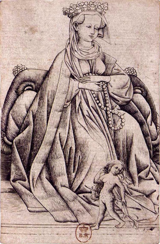 Wildleute Dame (Meister der Spielkarten)